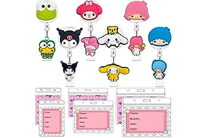 18-Pack Retractable Badge Holders for your Hello Kitty Badge Clips