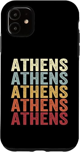Miniatura 7 de Funda con texto vintage para iPhone 11 Pro Max Athens Ohio Athens OH Retro