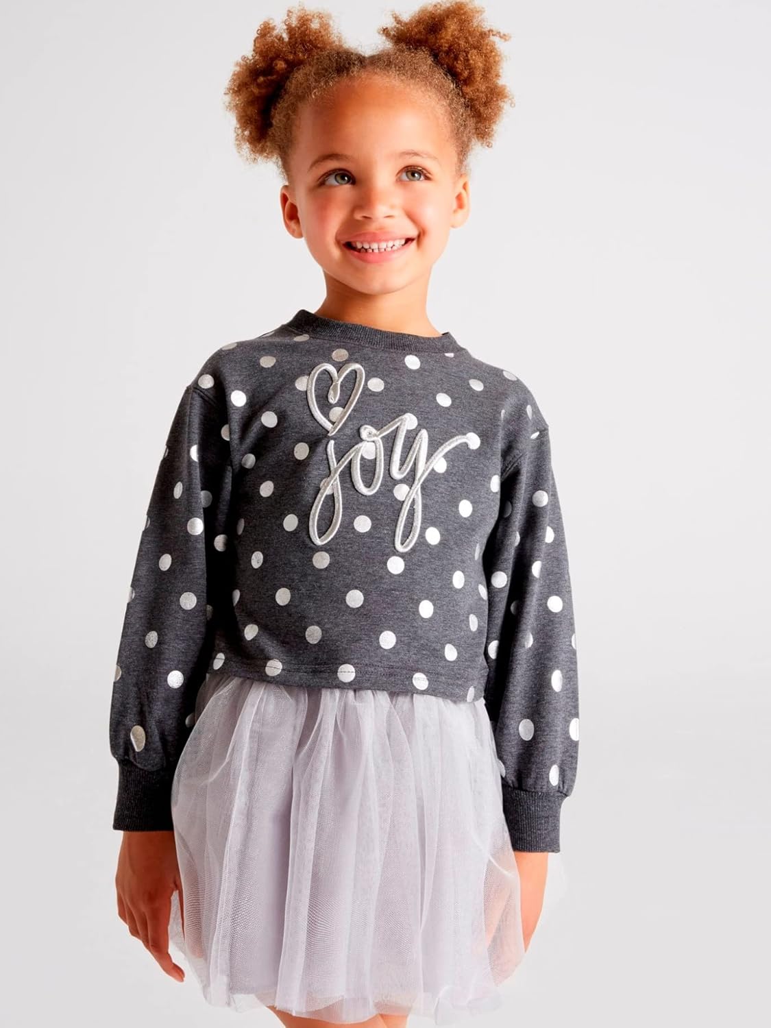 Mayoral Tulle Skirt Set for Girls Bright Lea