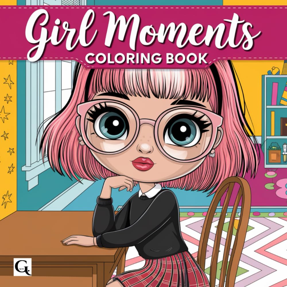 Girl Moments: Coloring Book of Girls Doing Girly Things, for All Ages