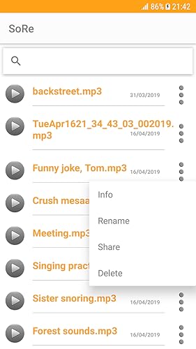 SoRe - Sound, Voice & Audio Recorder