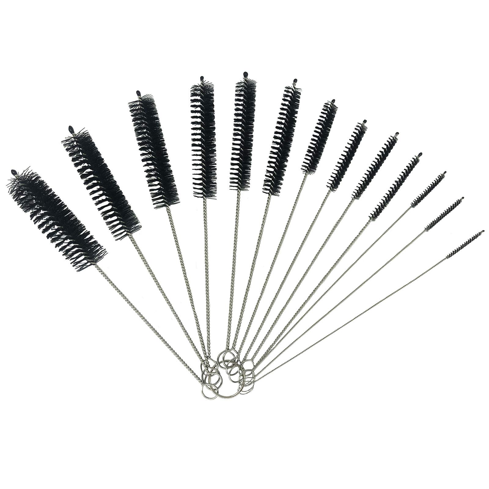 Akord Black 13 Pcs Bottle Cleaning Brushes Kitchen Kettle Spout Teapot Nozzle Clean Brush Set