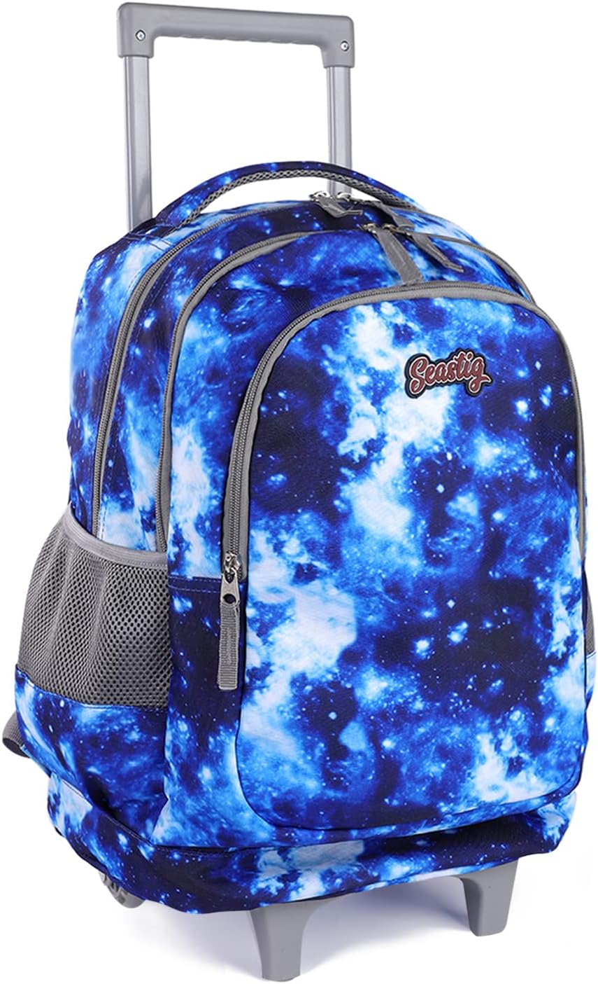 seastig Rolling Backpack for Girls and Boys Wheeled