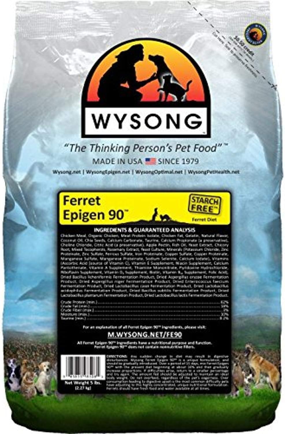 Wysong Ferret Epigen 90 Dry Ferret Food 5 Pound Bag Amazon.ca