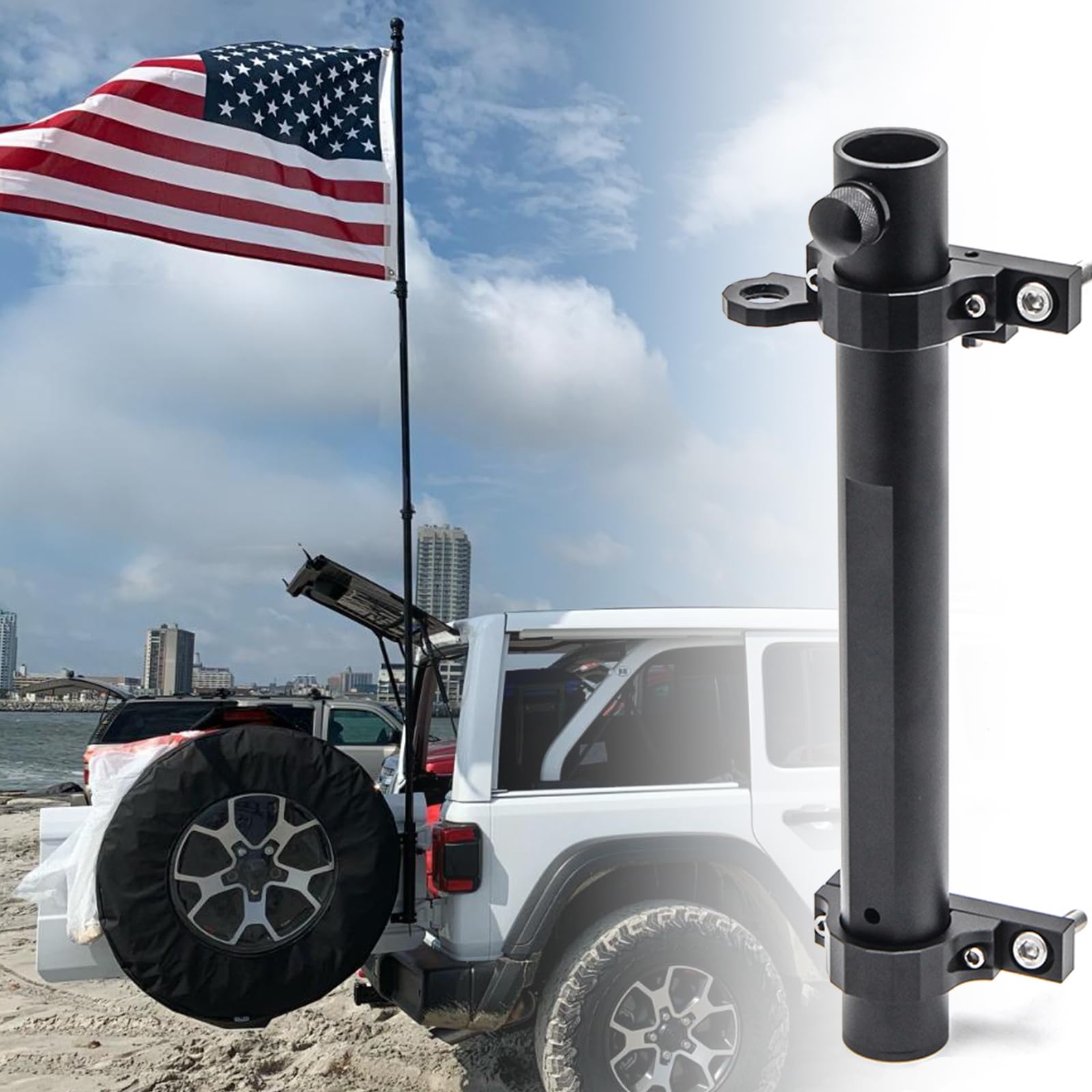 Amazon.com: for Jeep Flag Mount JL 2026 Tailgate Flag Pole Holder