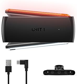 UNIT 1 Smart Light | Wireless LED Front & Rear | Turn & Brake Light Compatible | App (2 Smart Lights | Charging Case | Uni…