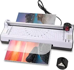 Plastificadora 110v, Laminadora A4 A5 A6 A7 A8, 2 em 1, 34 * 13 * 8CM Laminadora, 115°~145° Laminação A Quente E A Frio