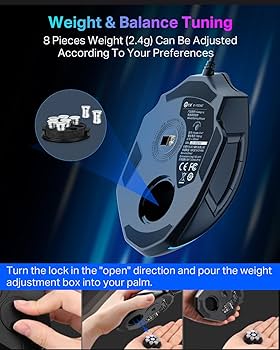 Amazon.com: E-YOOSO Wired Large Gaming Mouse, Big Gamer