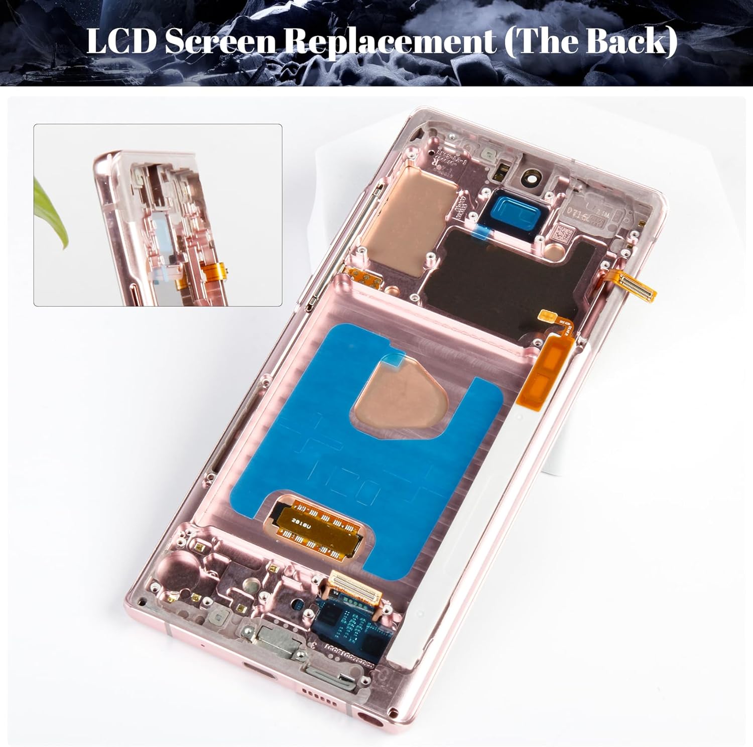 Incell for Samsung Note 20 Ultra 4g Screen Replacement for Samsung Galaxy Note 20 Ultra 5g LCD Screen Kits SM-N986U Digitizer Repair Touch Display Assembly with Frame (Mystic Bronze, Gold)