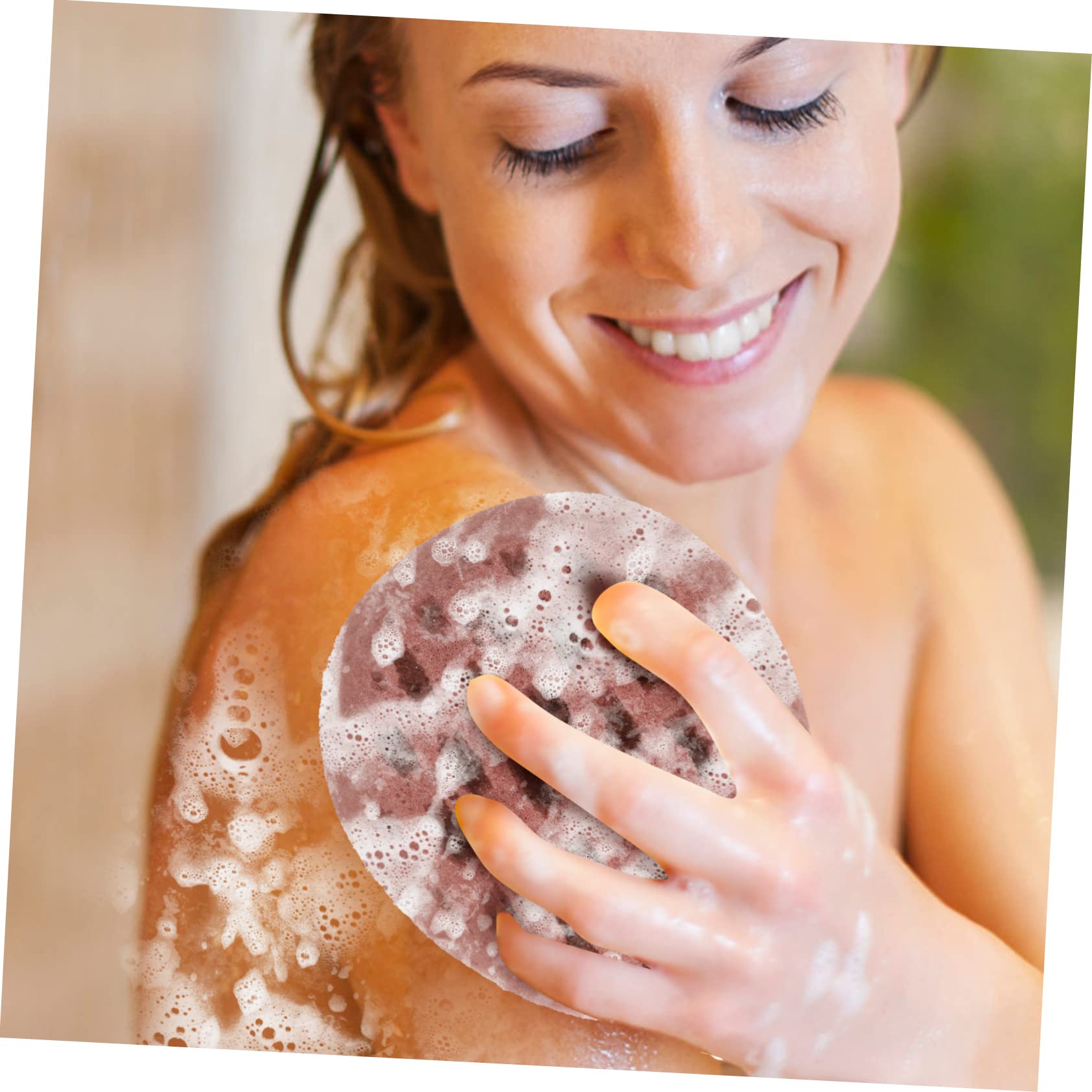 Healeved 4pezzi Spugna Da Bagno Riutilizzabile Per Esfoliazione Del Corpo Spugna Morbida e Resistente Scrubber Per Lavaggio Schiena Strumento Di Pulizia Per Doccia