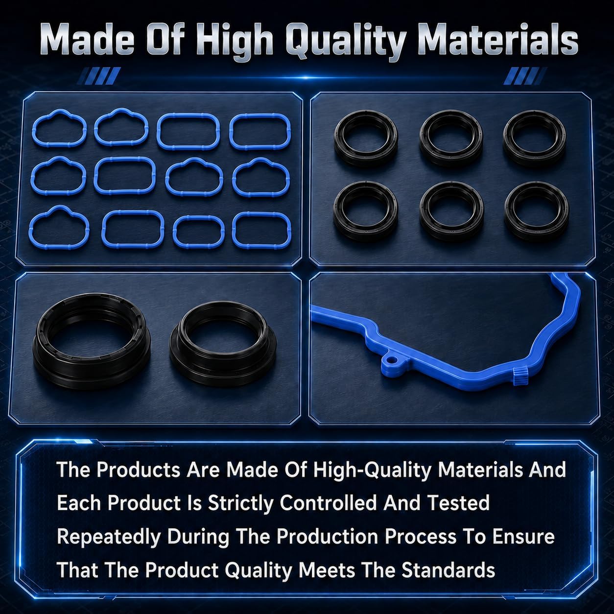 3.6L Valve Cover Gasket Intake Manifold Gasket Set for Dodge Grand Caravan Ram 1500 2500 Jeep Wrangler Chrysler 200 300 Cherokee Challenger Charger Journey Durango Town Country ProMaster 5184596AE