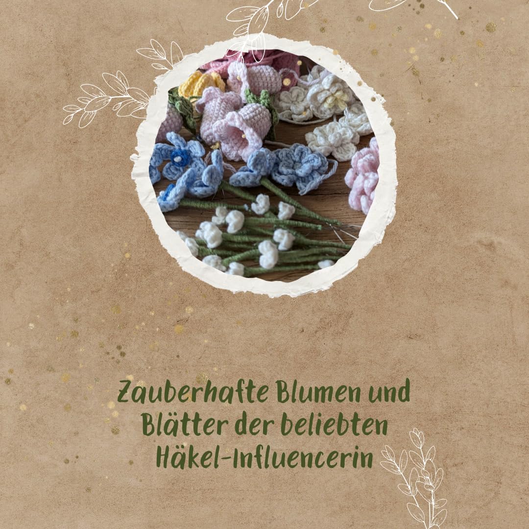 Romantische Blumen häkeln: Mit vielen Anwendungsideen