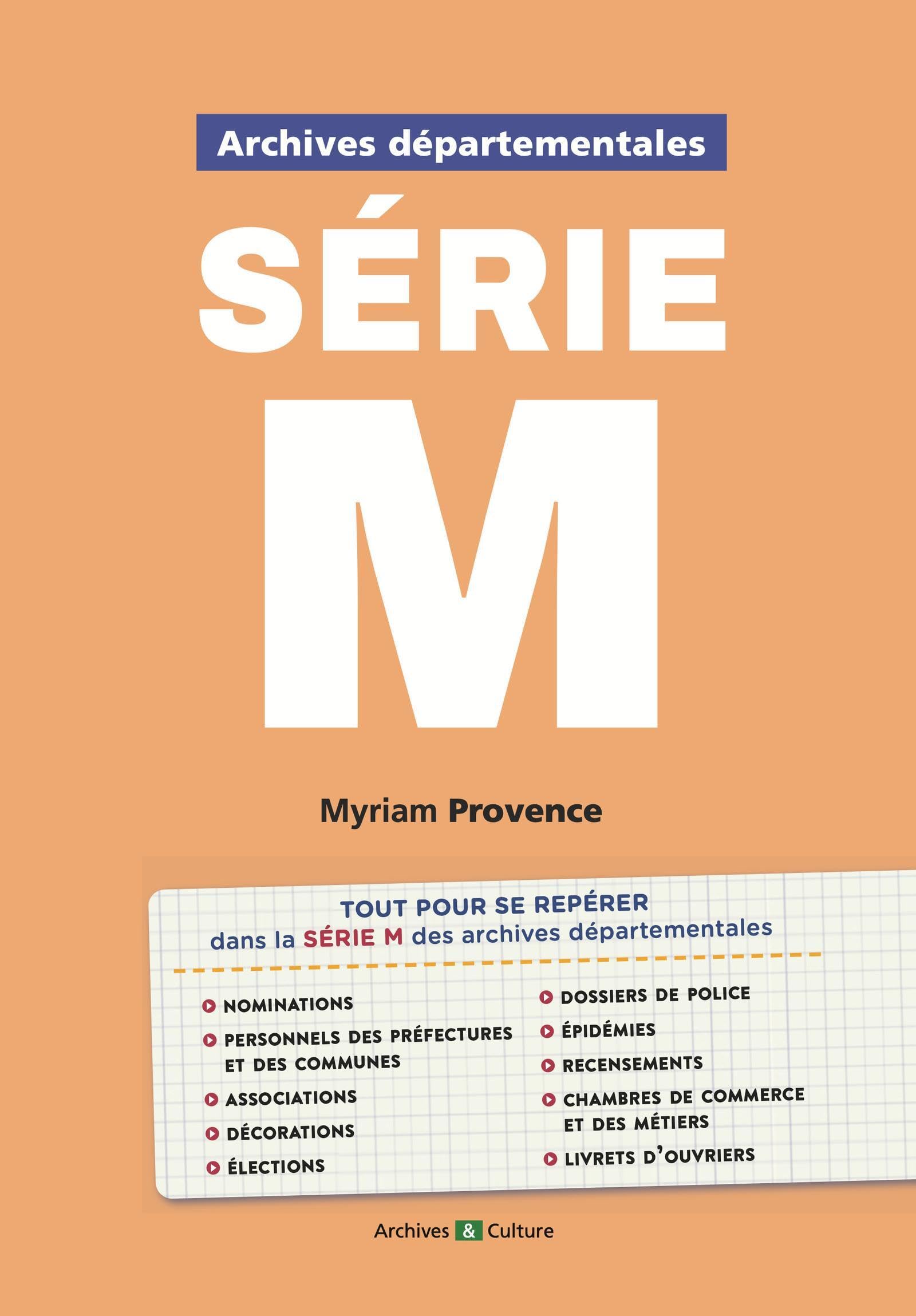 Archives départementales : série M: Du préfet aux citoyens