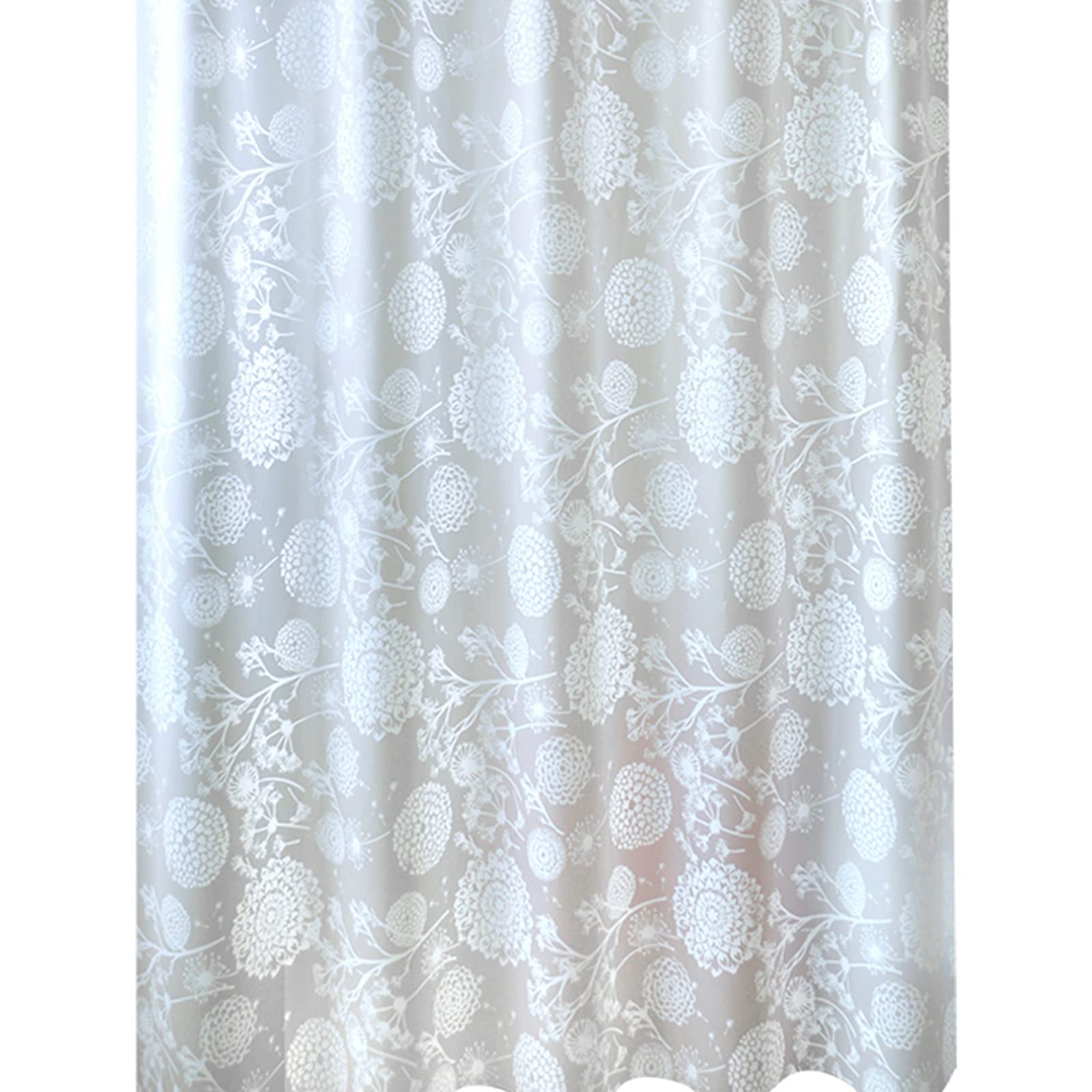 Zjywmm High-End Hotel Waterproof Shower Curtain Household Anti-Fog Moisture-Proof Thickened Fashionable Durable Bathtub Partition Curtains, W200cmxh180cm