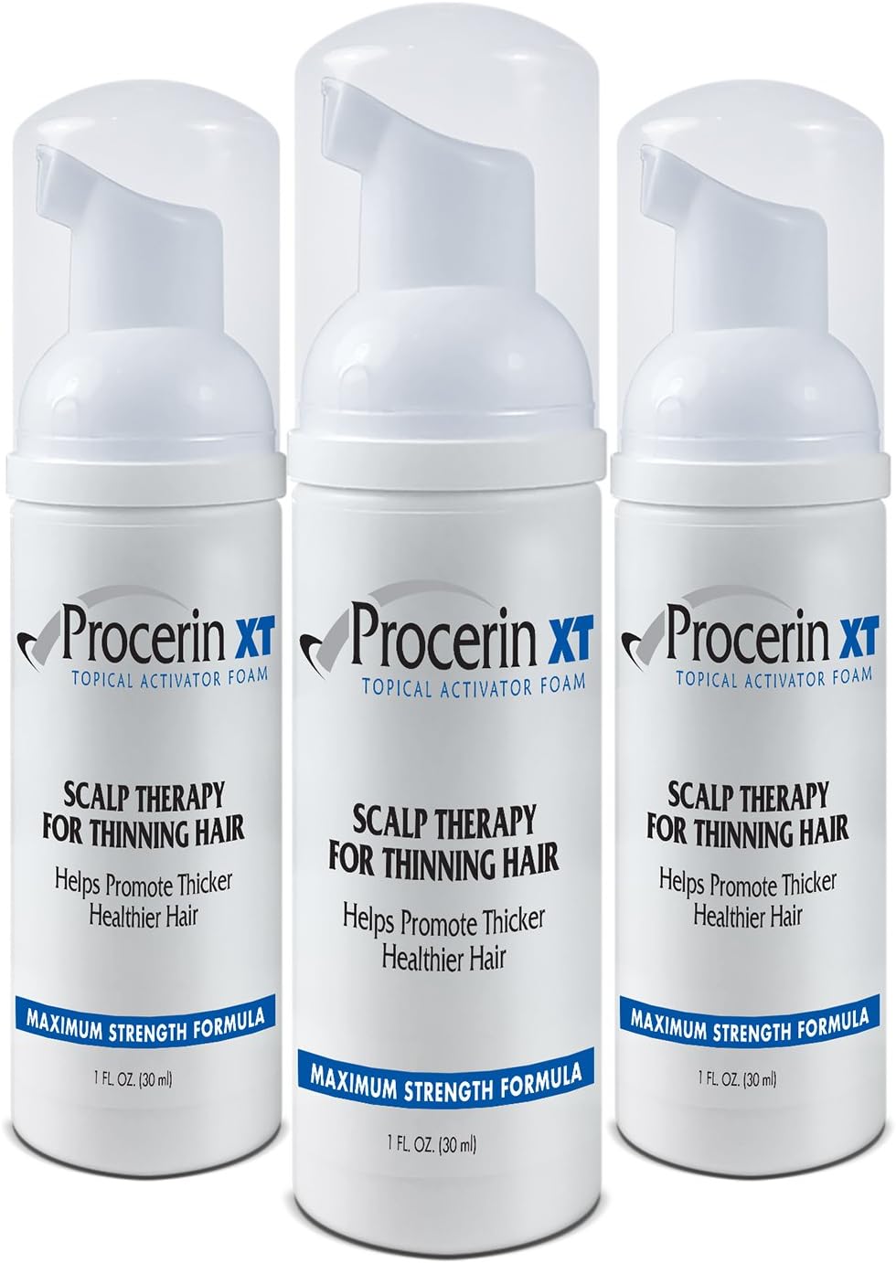 Hair Loss Foam (No Minoxidil) - Maximum Strength DHT Blocking Formula - Clinically Proven to Combat Baldness & Receding Hairline