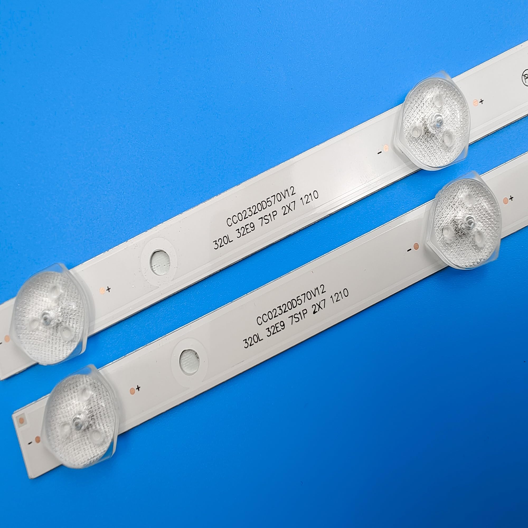 ExkaTeNew 60 pcs for CC02320D570V12 320L 32E9 7S1P 2X7 H32E8000Q for DE.X/P H32D7000Q H32D8000Q SW-LED32R301BT2 for R/C.A RTDVD3215-B for A.O/C T3211M (Size : 10 PCS for 5 TV)