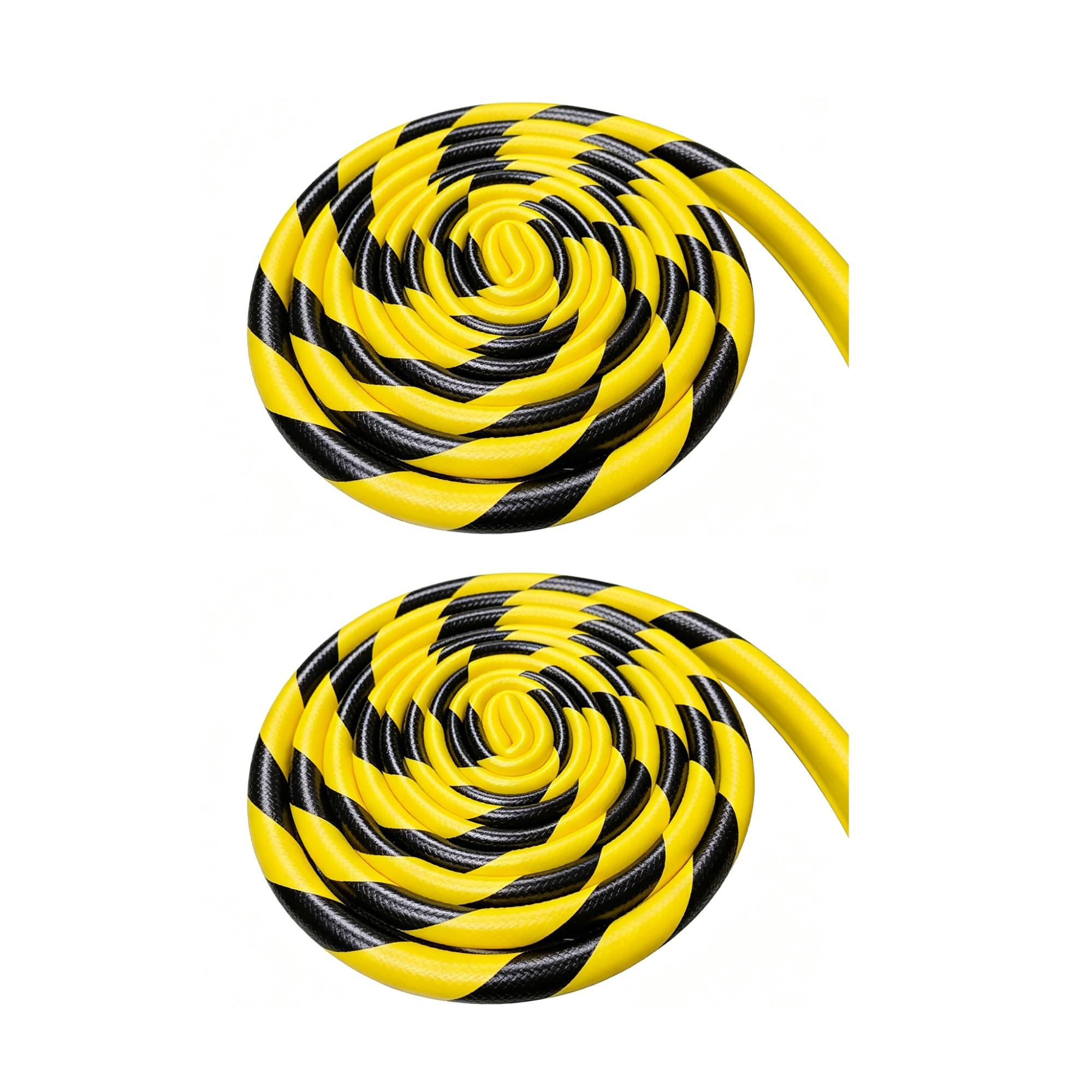 Corner Guards Black and Yellow, 2 Pack Self Adhesive Foam Safety Bumpers, Garage Wall Protector for Factory, Parking Area, Loading Bay