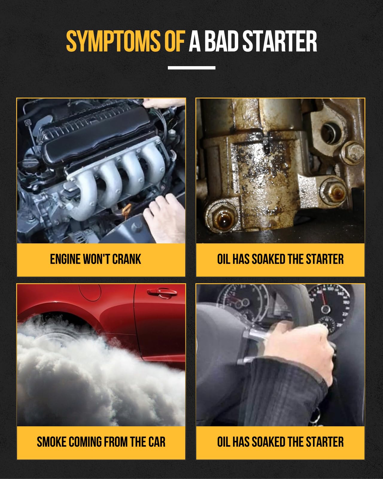 A-Premium Starter Motor Compatible with Chevrolet Aveo 2004