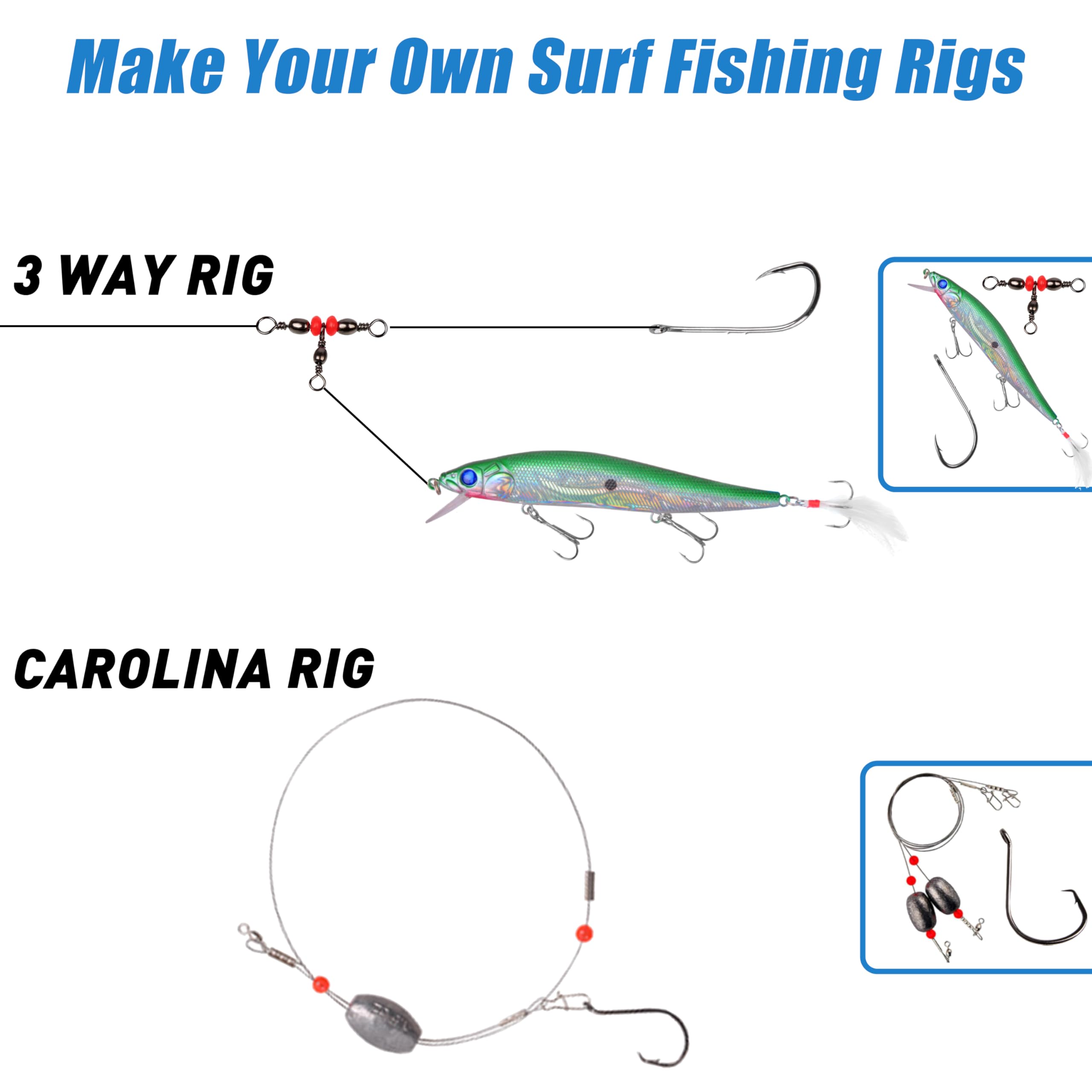 Line Pier Fishing Rigs Beginners Single Dropper Loop Surf Perch
