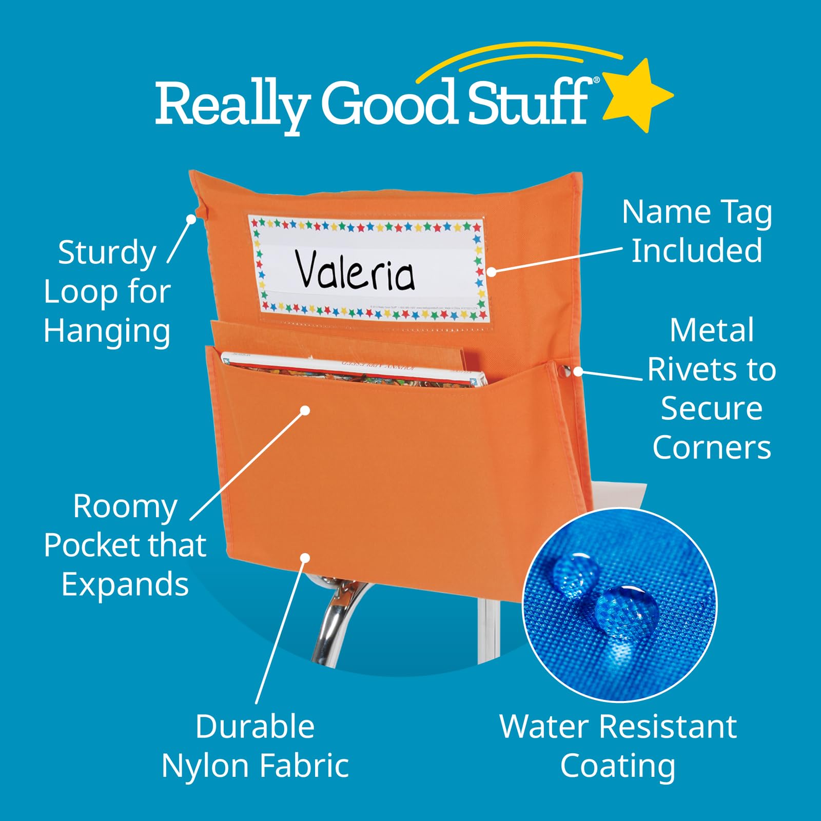 Really Good Stuff Classic Chair Pockets ? 8 Pack - Image 2