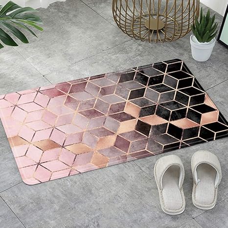 Amazon 玄関マット バスマット おしゃれ ピンク 50x80cm 50cm 80cm カーペットポーチ ドアマット カーペット 北欧風カーペット ブルー 折り畳み滑り止める 超軽量 お風呂マット マットカーペット リビングルームマット 玄関マット オンライン通販