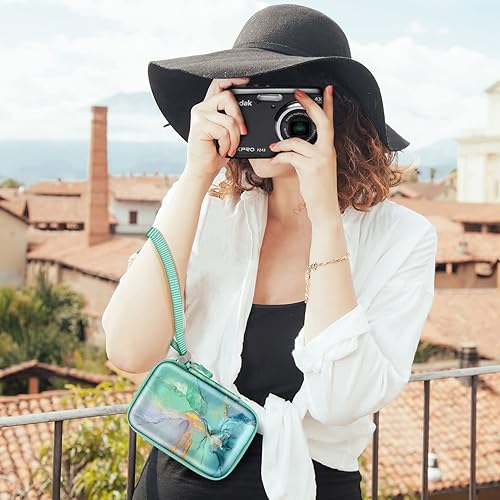 Miniatura 6 de Fintie Funda para cámara digital compatible con Kodak Pixpro FZ55, FZ45, FZ53, FZ43, WPZ2, Canon PowerShot ELPH 360, LecranCAMKORY, bolsa de