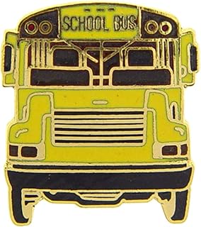 School Bus Front View Hat and Lapel Pin