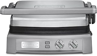 Cuisinart 6-in-1 Deluxe Electric Griddler, Large Grilling Surface, Silver (GR-150C)