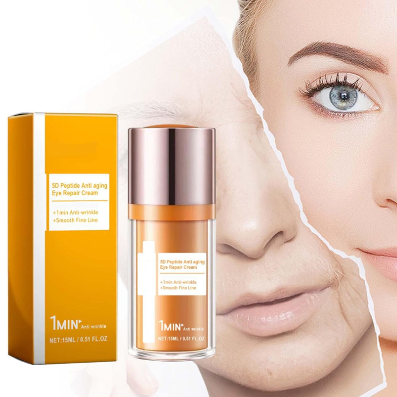 Eye Cream, Papafeel 5D Peptide Eye Cream for Dark Circles, Daily Wrinkle Anti-Aging Cream, Lightweight Eyes Moisturizer for Delicate Skin Under Eyes Hydration, Hydrate Moisturize - Image 4