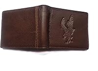 Vista 111 de Hombres Cool Eagle Wolf Caballo Totem Cuero Vaca Vertical Cartera Cremallera Multi-tarjeta Titular, Tótem de caballo, Minimalista