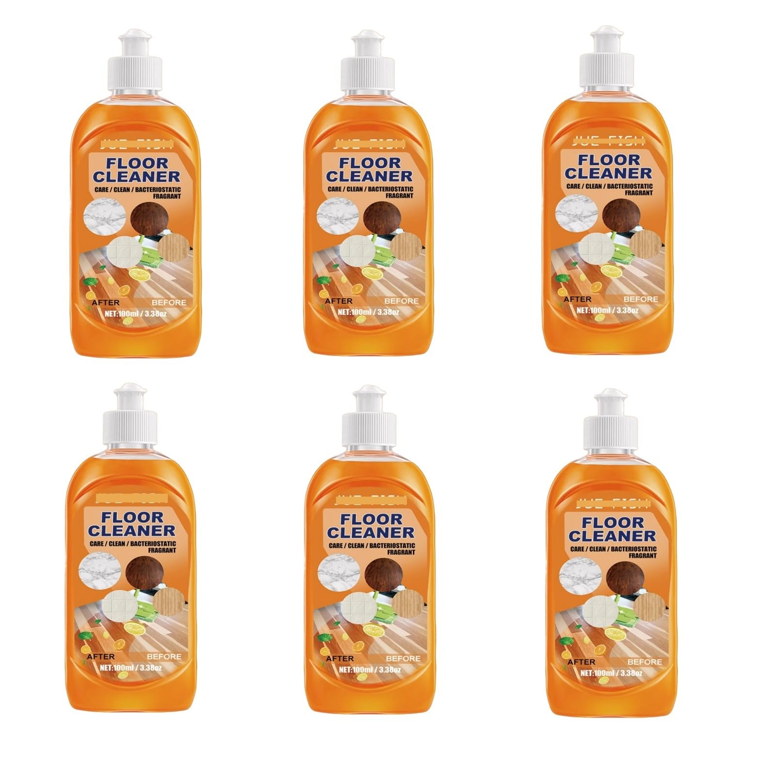 Limpiador multisuperficie for Pisos: Descontaminación Profunda for Pisos de Madera y baldosas con Efecto abrillantador. Fórmula Todo en uno for Limpieza y protección.(6PCS)