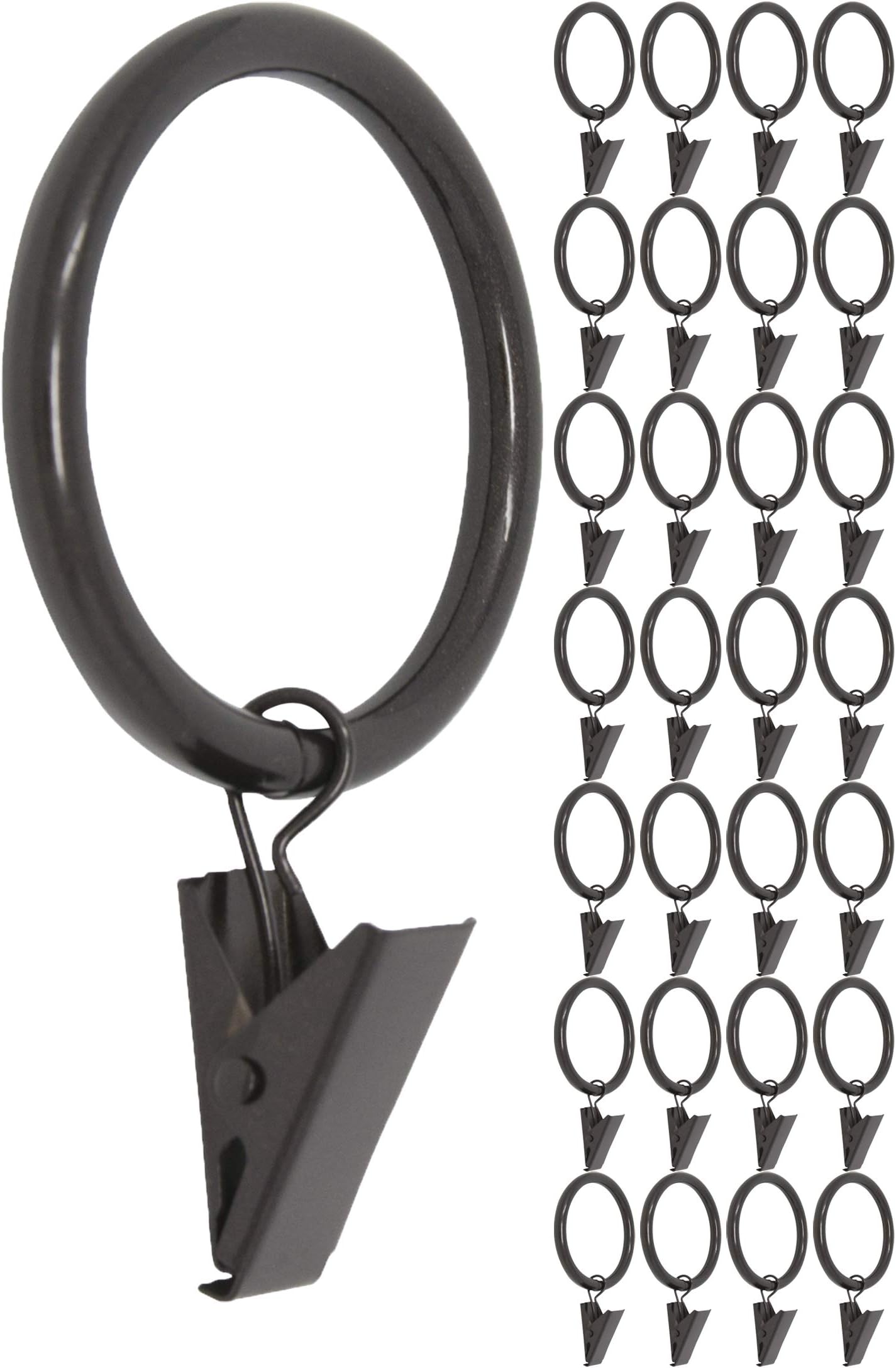 Meriville Curtain Holdbacks Set Of 2 - Oil-Rubbed Bronze 9 Inch Wide Window Decor