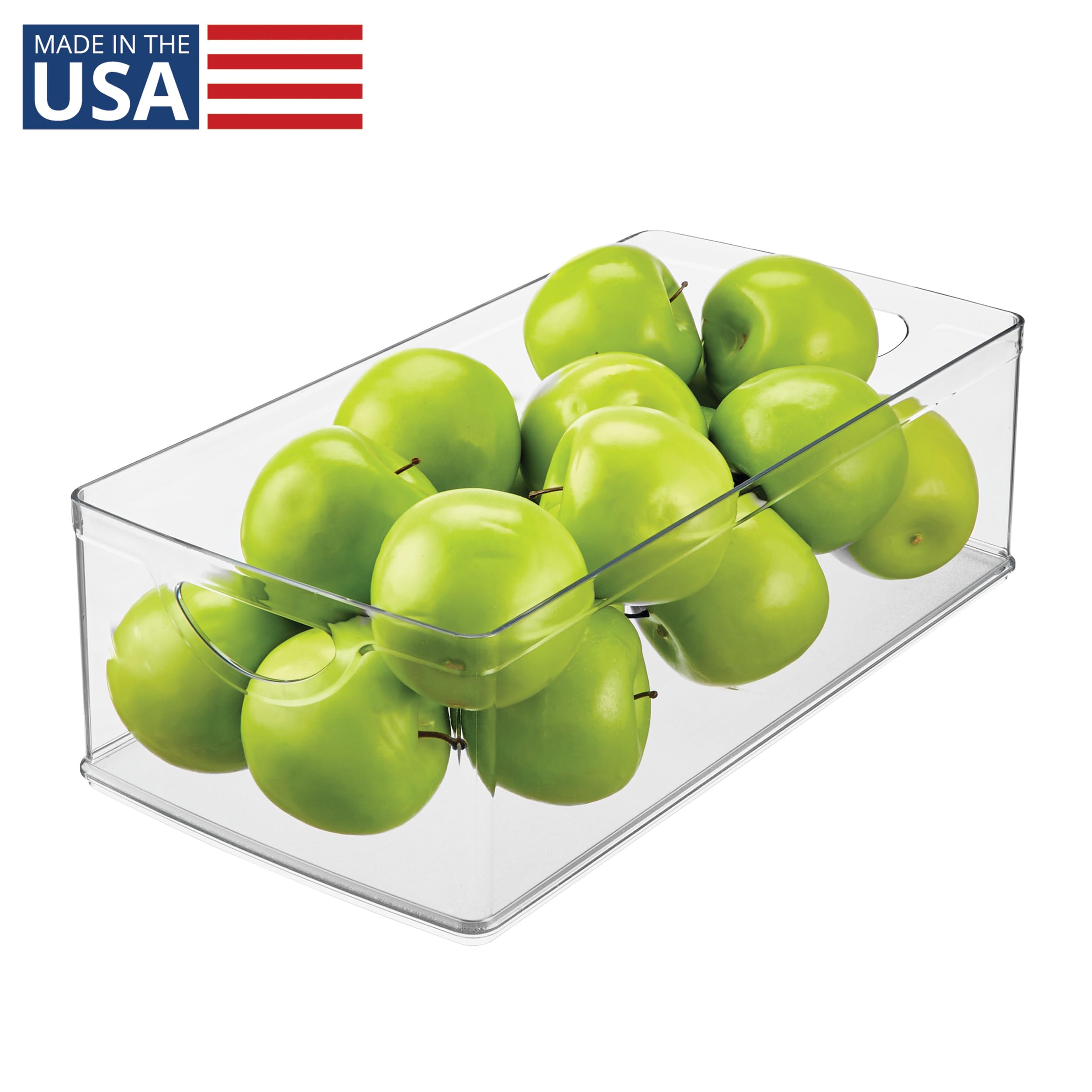 Snapklik.com : Stackable Clear Plastic Extra Long Storage Bin