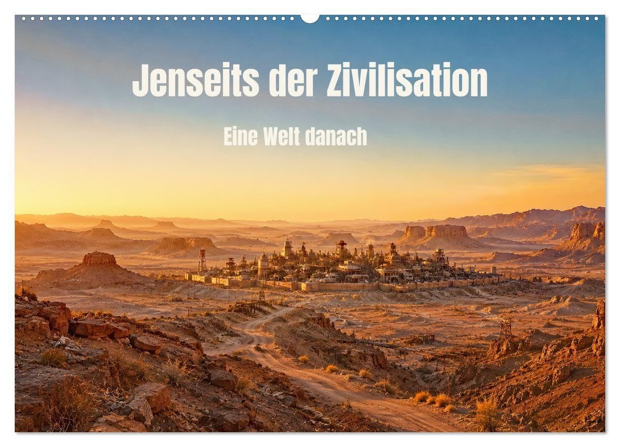 Jenseits der Zivilisation - Eine Welt danach (Wandkalender 2027 DIN A2 quer), CALVENDO Monatskalender: Eine neue Welt erhebt sich aus dem Staub.
