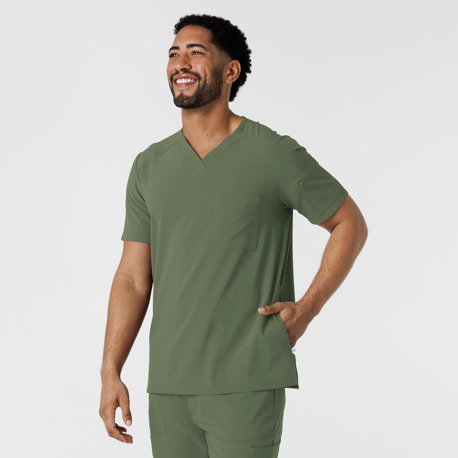 Wink Mens Scrub Top - Image 4
