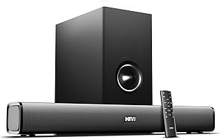 Mivi Nex 150 Soundbar with Subwoofer | 150W Home Theater Speaker | 2.1 Channel Sound Bar for Smart TV | Bluetooth v5.3 | HDMI, ARC, Coaxial & USB Speaker Home Theatre | Made in India (Black)