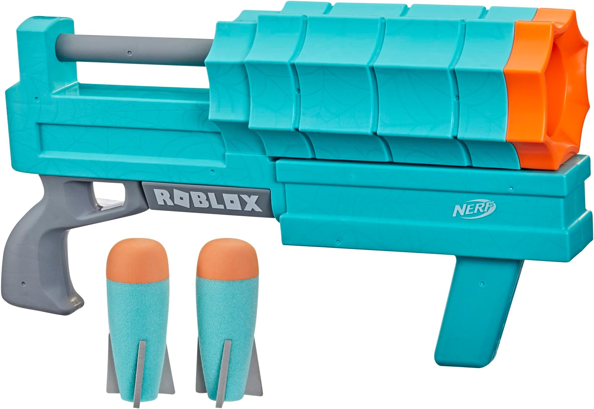 Roblox Sharkbite: Web Launcher Rocker Blaster, Includes Code to Redeem Exclusive Virtual Item, 2 Rockets, Pump Action