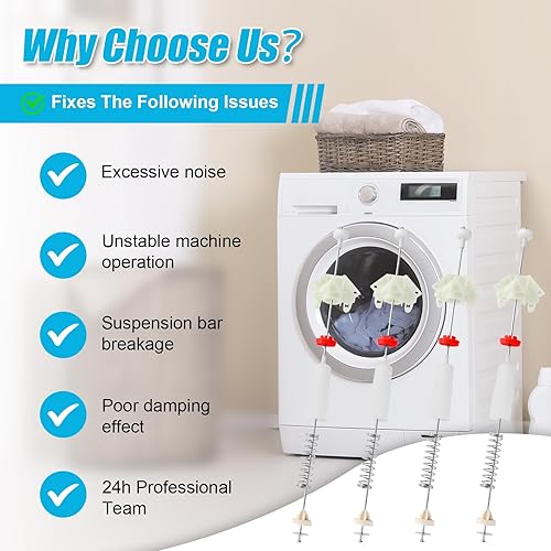 Miniatura 7 de 420952P Kit de barra de soporte de arandela para modelos compatibles con Fisher & Paykel (paquete de 4)