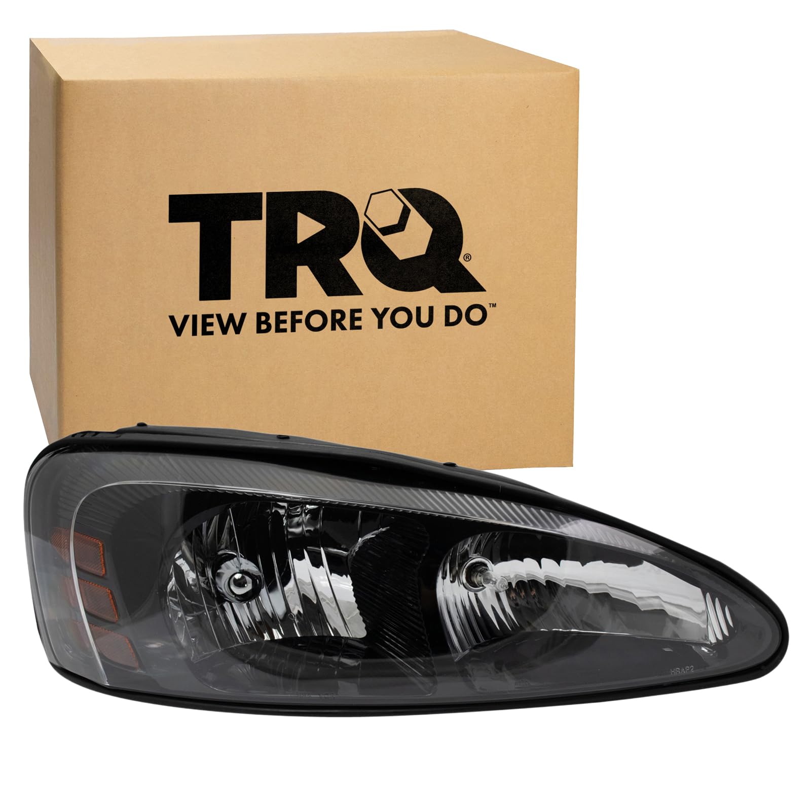 TRQ Passenger Side Headlight Assembly Compatible with 2004-2008 Pontiac Grand Prix GM2503227
