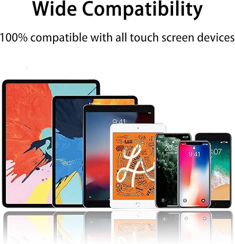 Miniatura 6 de Lápiz óptico para pantallas táctiles, disco magnético 2 en 1 y punta de fibra para iPad con tapa magnética, compatible con todas las pantallas