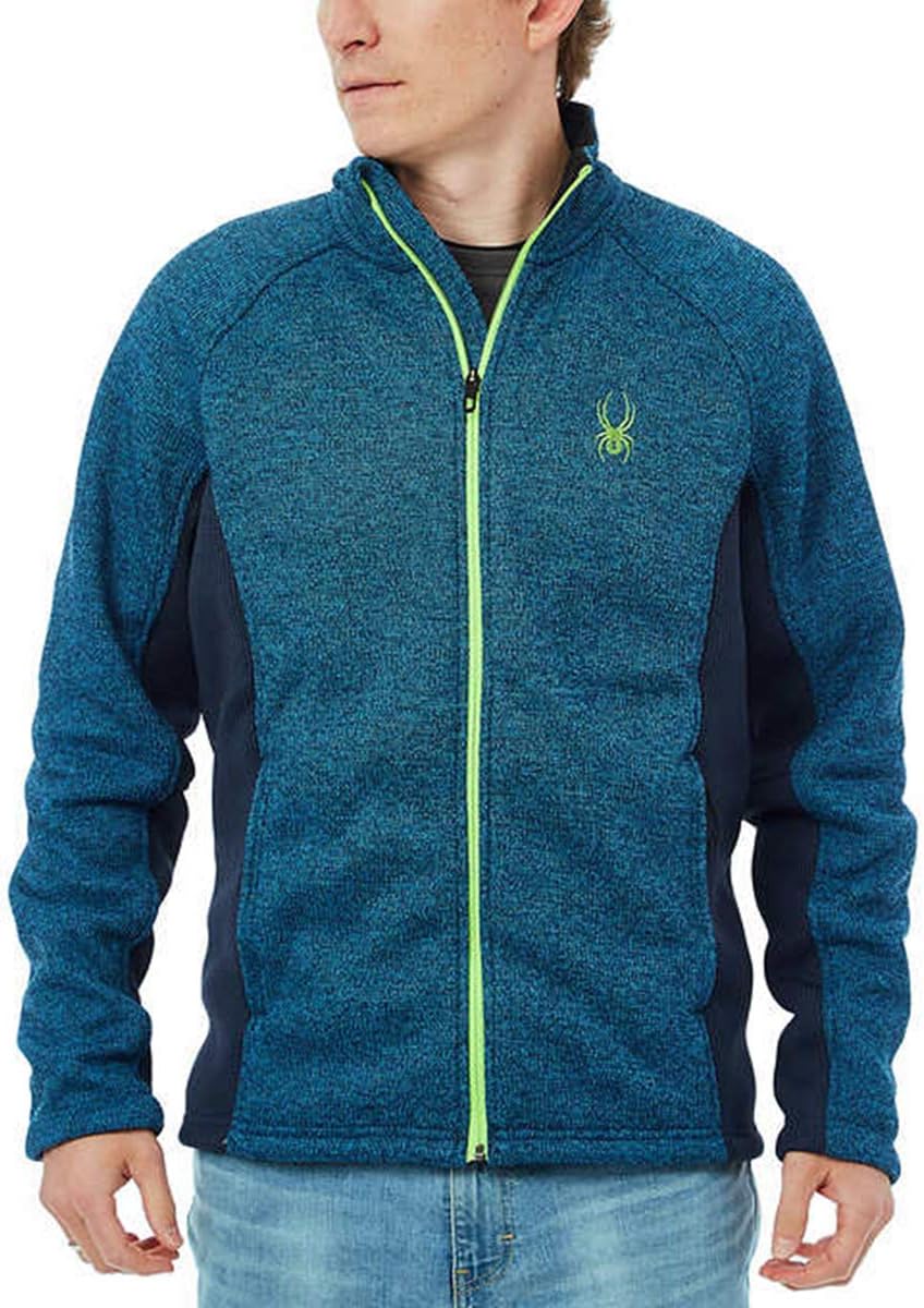 Spyder Men’s Foremost Full Zip Jacket (M, Blue)