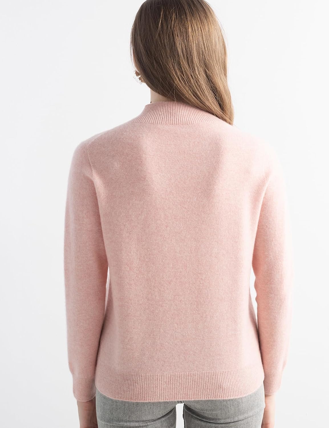 Chanyarn Women's 100% Pure Cashmere Sweater Mock Neck Long Sleeve Warm Leisure 2025 Fall Winter Knit Pullover - Image 6