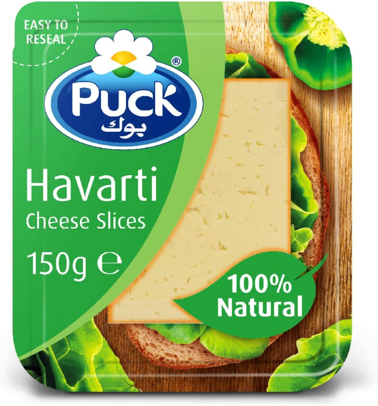 Puck Havarti Natural Cheese Slices 150g