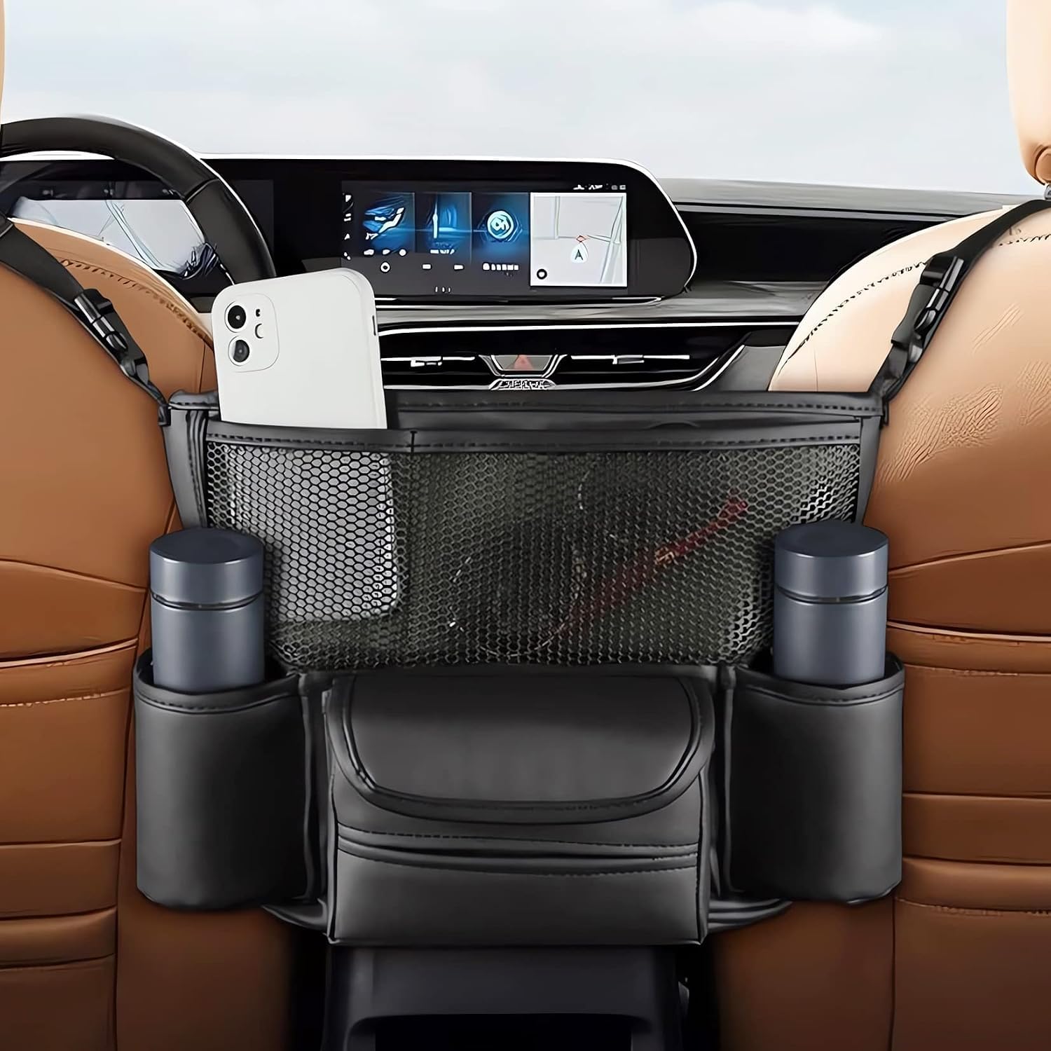1 Pezzo Organizzatore per Auto per Mitsubishi Grandis 2025 2026 | specificamente per la gestione dello spazio tra i sedili anteriori e posteriori garantendo che i vostri oggetti essenziali