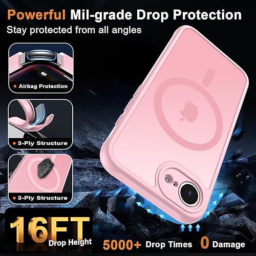 Vista 87 de MOCCA - Funda magnética resistente para iPhone 11 de 6.1 pulgadas, compatible con MagSafe, protector de pantalla de vidrio + protector de lente