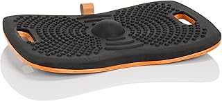 hjh OFFICE 830041 Balance Board ACTIV Wooden Wobble Board with PU Foam, Fitness Balancing Board for Standing Work