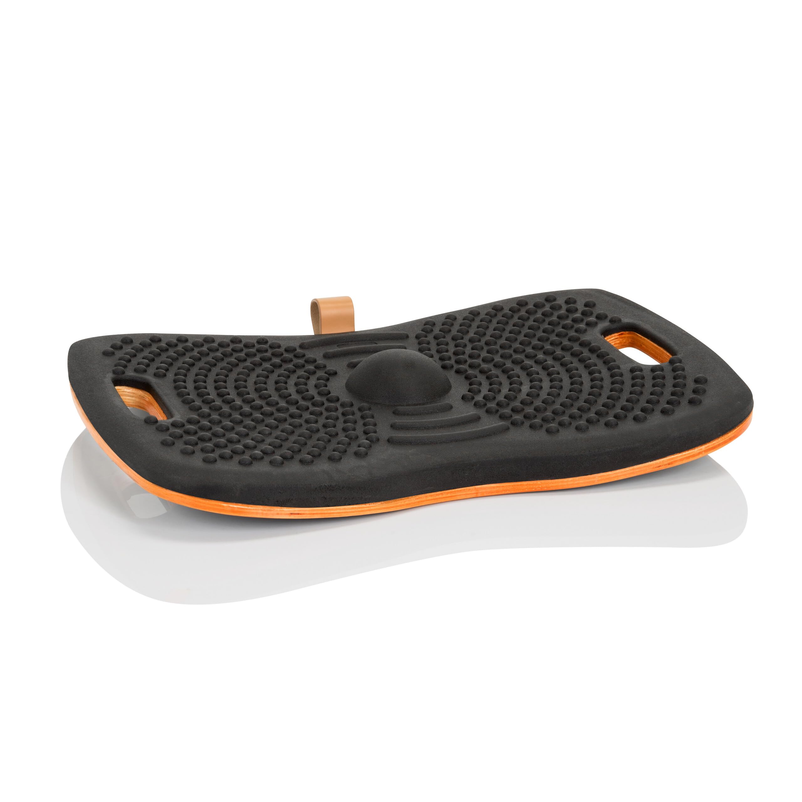 hjh OFFICE 830041 Balance Board ACTIV – Holz Wackelbrett mit PU-Schaum