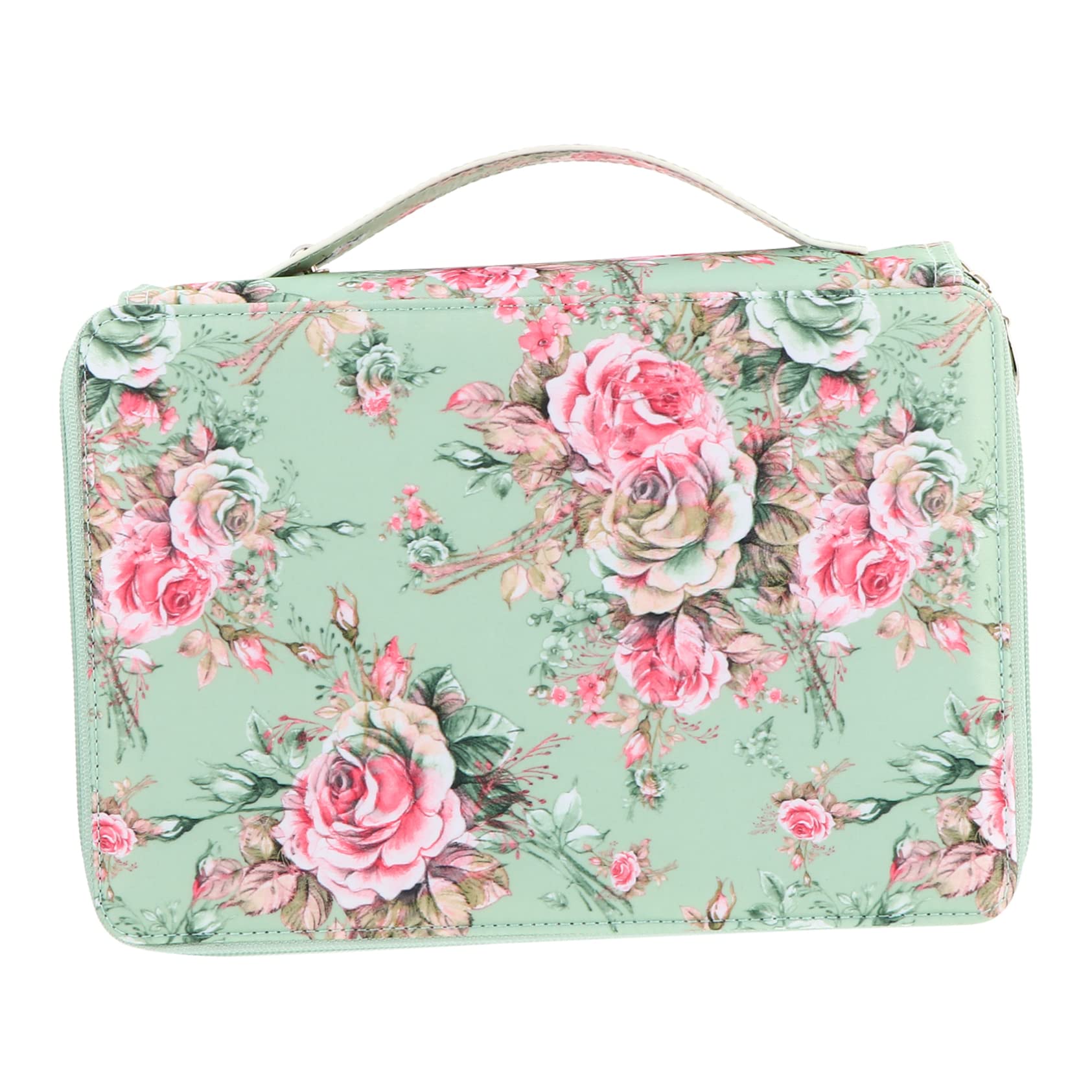 Trousse à Stylos en PU Vert, Grosse Capacité, pour Crayons à Dessin
