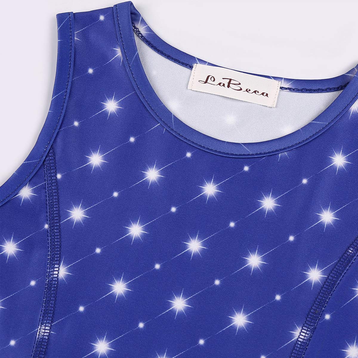 LaBeca Vestido sin mangas de manga larga para niñas pequeñas, grandes, unicornio, sirena, vestidos casuales