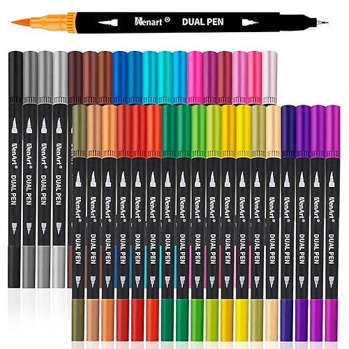 Dual Markers Brush Pens Easter Basket Stuffers, 36 Art Markers